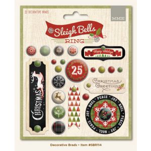 Ćwieki dekoracyjne MME Sleigh Bells Ring, 22szt